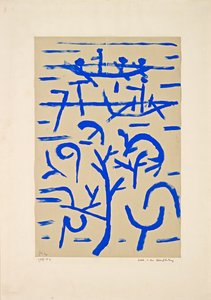 Boten in de overstroming, 1937 door Paul Klee