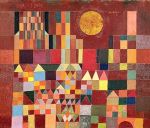 Kasteel en Zon door Paul Klee