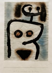 Een gezicht ook van het lichaam door Paul Klee