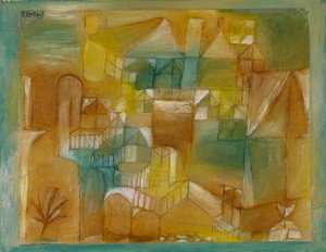 Bruin-Groene Gevel door Paul Klee
