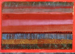 Vlak landschap door Paul Klee