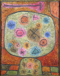 Bloemen in steen