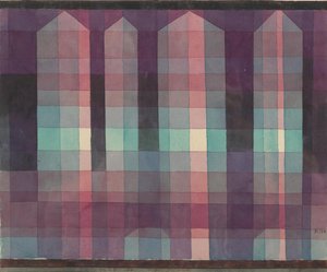 Vier torens, 1923 door Paul Klee