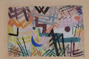 Spel van de krachten van Lech landschap door Paul Klee