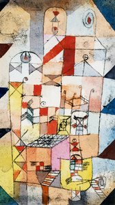 Huisinterieur, ca. 1919 door Paul Klee