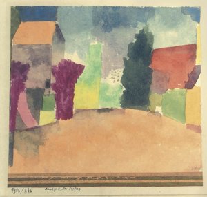 Landgoed bij Fryburg, 1915 door Paul Klee