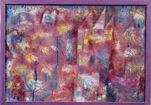 Landschap bij het Kind door Paul Klee