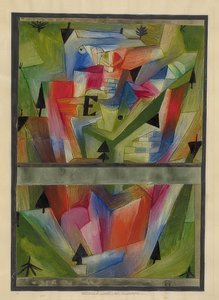 Landschap bij E. (in Beieren). 1921, 182 door Paul Klee