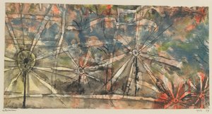 Lantaarn Straatlampen, 1912 door Paul Klee