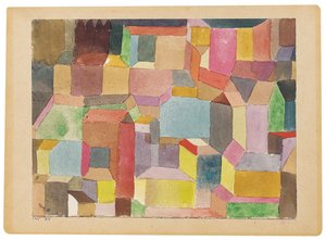 Middeleeuwse stad door Paul Klee