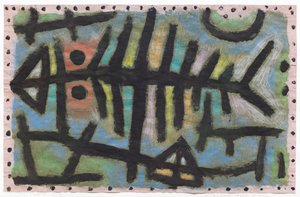 Modder-pissebed-vis (Schlamm Assel Fisch) door Paul Klee