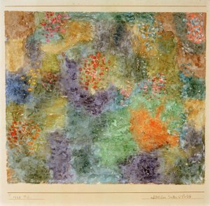 Noordelijke tuin in bloei door Paul Klee