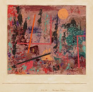 Begin van de tuinconstructie, 1929 door Paul Klee
