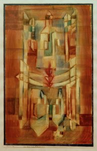 P. Klee, Het huis van de vliegerpijl / Schilderij, 1922