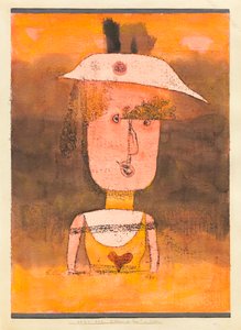 Portret van mevrouw P. in het zuiden door Paul Klee