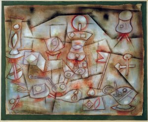 Rekwisieten stilleven door Paul Klee