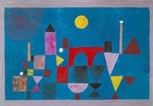 Rode brug door Paul Klee