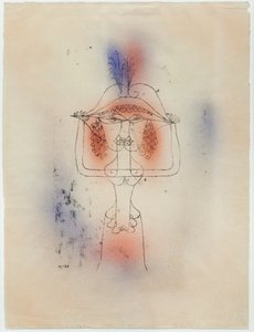 Zanger van de Komische Opera door Paul Klee