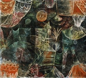 Toneellandschap door Paul Klee