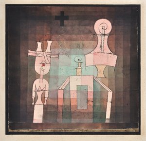 Stilleven met sculpturen, 1923 door Paul Klee