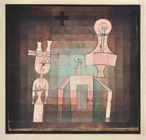 Stilleven met beeldjes door Paul Klee