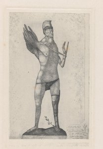 De held met de vleugel, 1905 door Paul Klee