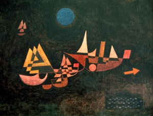 De schepen vertrekken, 1927 door Paul Klee