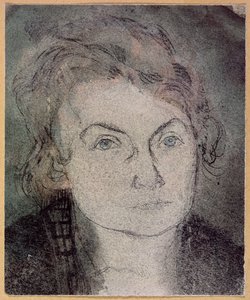 Zonder titel (Lily Klee-Stumpf) c.1906 door Paul Klee