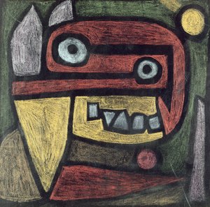 Zonder titel (Masker: wild dier) door Paul Klee