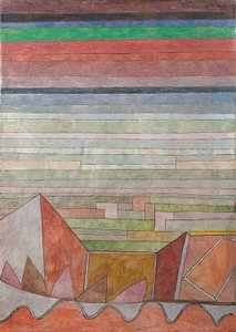 Uitzicht in het vruchtbare land door Paul Klee