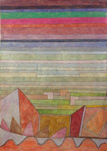 Uitzicht op het Vruchtbare Land Blick in das Fruchtland, 1932 door Paul Klee