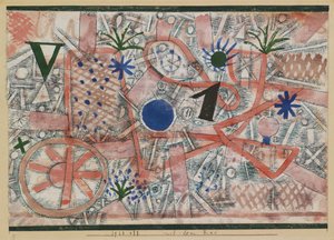 Met het wiel door Paul Klee