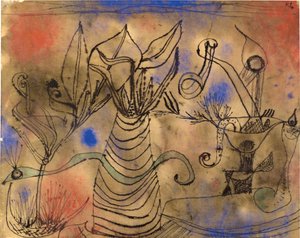 Met de slang, 1924 door Paul Klee