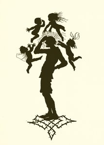 Een Midzomernachtsdroom, silhouet door Paul Konewka