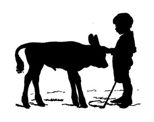 Silhouet door Paul Konewka (litho)