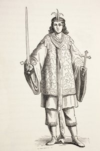 De pagina van Prester Johannes. Prester John stond ook bekend als Presbyter Johannes. door Paul Lacroix