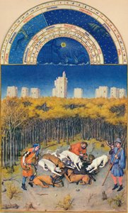 December - het Kasteel van Vincennes door Paul Limbourg