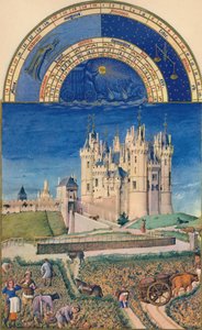 September - het kasteel van Saumur, 15e eeuw, 1939 door Paul Limbourg
