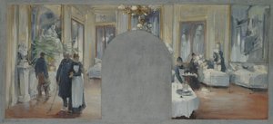 Interieur van het Théâtre Français, 1871
