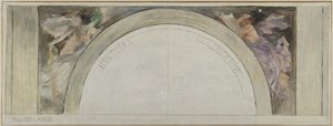 Schets voor de ingangshal van het Hôtel de Ville de Paris: Geschiedenis en Filosofie door Paul Louis Delance
