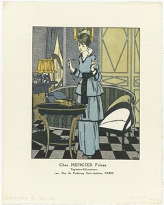 Gazette du Bon Ton, 1914 - No. 1: Chez MERCIER Frères / Tapissiers - Décorateurs door Paul Méras