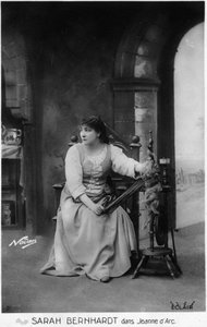 Henriette Rosine Bernard alias Sarah Bernhardt (1844-1923) als "Jeanne d