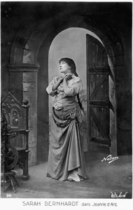 Henriette Rosine Bernard alias Sarah Bernhardt (1844-1923) in de rol van Jeanne d