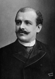 Jean de Reszke (1850-1935), Poolse zanger gefotografeerd door Paul Nadar tussen 1885 en 1900, uit de collectie Felix Potin, 500 hedendaagse beroemdheden, operazangers en dramatische Frankrijk