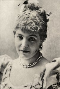 Portret van Emilie Mily Meyer (foto) door Paul Nadar