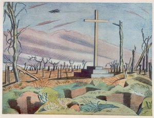 Een Canadees monument, uit Britse kunstenaars aan het front, Vervolg van het Westelijk Front, Deel Drie, Paul Nash door Paul Nash
