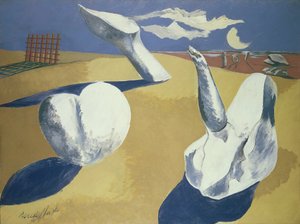 Nocturn Landschap door Paul Nash