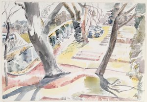 De tuin door Paul Nash