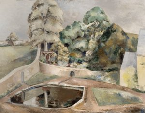 De Vijver bij Souldern door Paul Nash