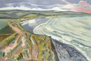 Muur tegen de Zee door Paul Nash